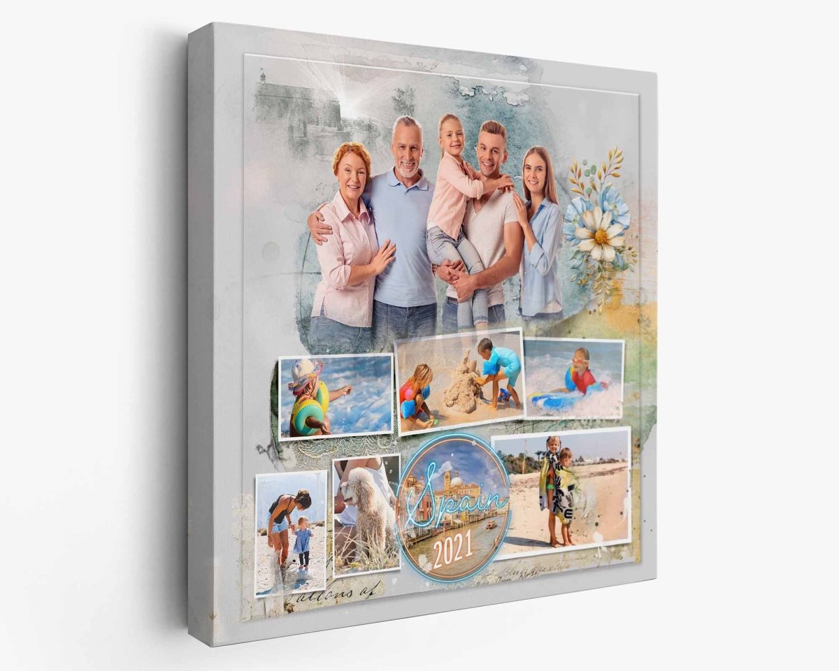 Vacation Family Photo Collage | Makers of Art Collages | LuxPrintGifts.com