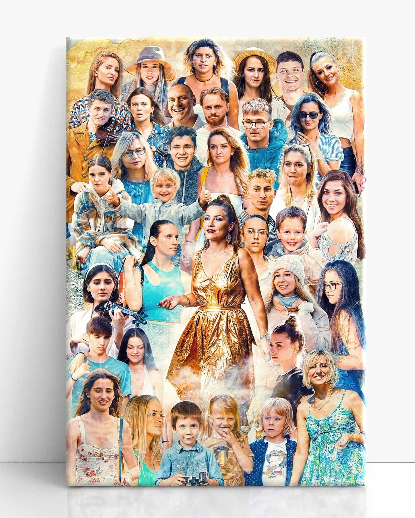 Collage de photos d’anniversaire | Consultation gratuite avec un artiste numérique dédié | Options d'impression professionnelles | Créateurs de collages d'œuvres d'art sur mesure | Réf de conception : PPC180