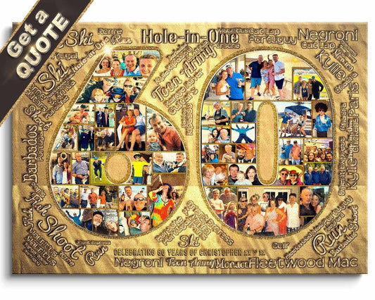 High Quality Collage Maker | Any Number | Optional Word Design | Dedicated Designer | Professional Printing | Make Company Prints That Motivate & Inspire ! - LuxPhotoCollages.com