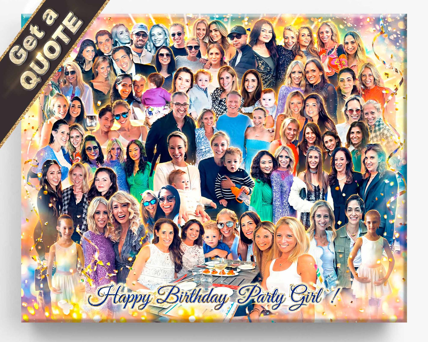 Party Group Collage | Individually Designed | In-House Printed | “Simple. Comprehensive. Enjoyable.”