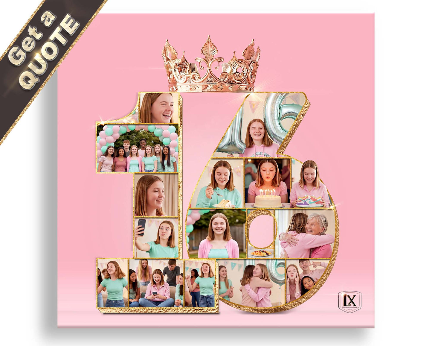 Princess Birthday Photo Collages | Custom Design | In-House Printed | “Perfect. Cool. Fun."