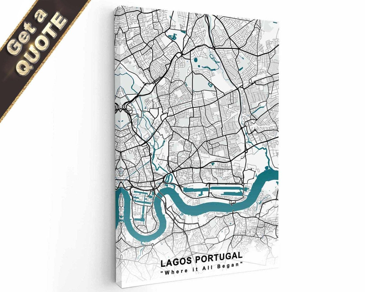 Personalized Map Prints - LuxPrintGifts.com