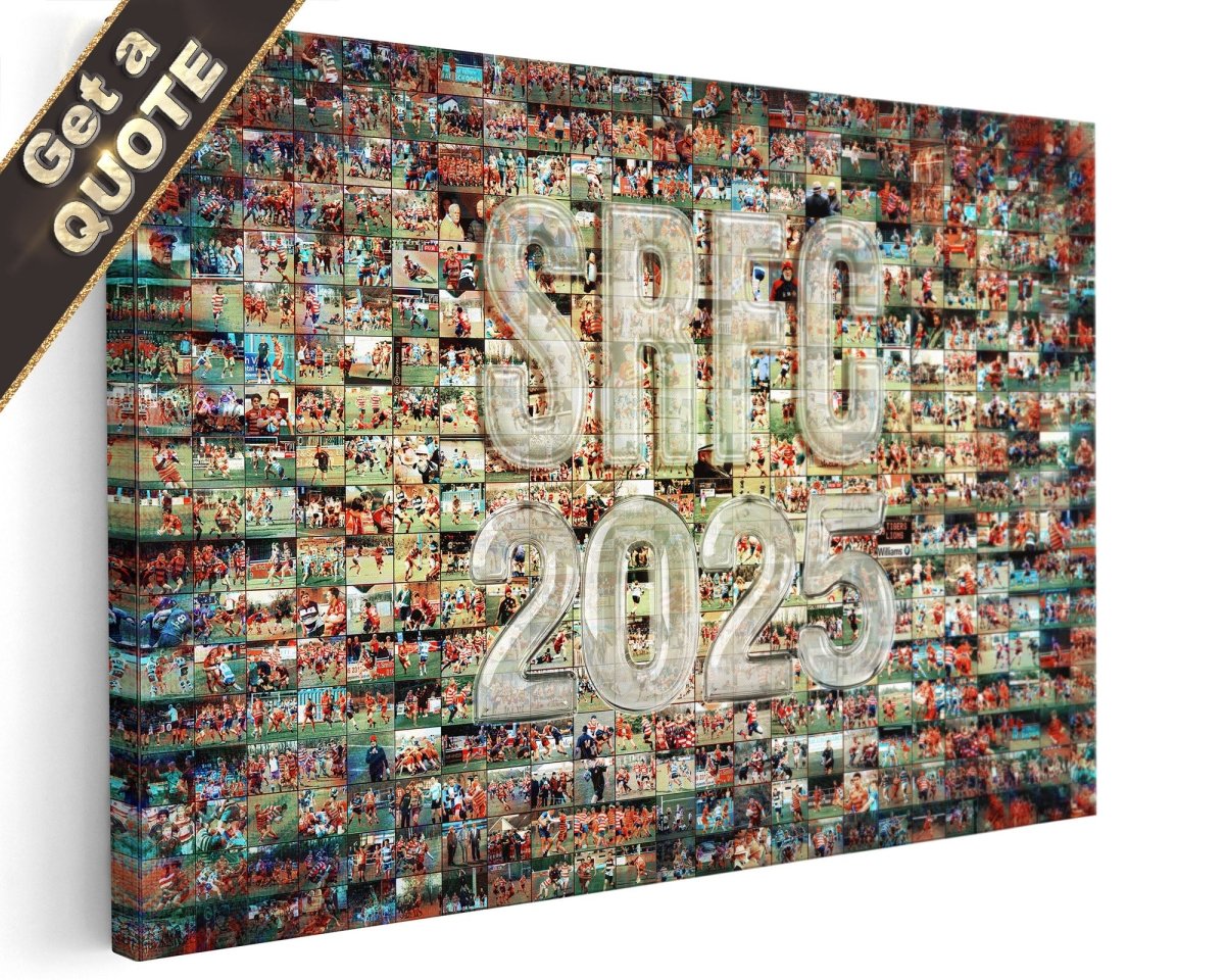 Sports Club Photo Collage | Professional Printing | Dedicated Designer | Iconic Sports Posters | Get It Perfectly Finished ! - LuxPrintGifts.com