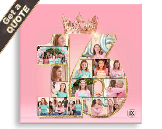 Princess Birthday Photo Collages | Custom Design | In-House Printed | “Perfect. Cool. Fun."